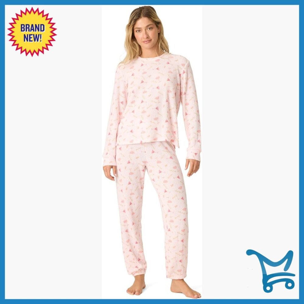 Women's Thermal Jogger Pajama Set Medium Relaxed Fit Long Sleeve